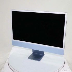 【中古】Apple(アップル) iMac 24-inch Mid-2021 MGPL3J／A Apple M1 8コアCPU_8コアGPU 8GB SSD512GB ブルー 〔15.7 Sequoia〕 【377-ud】
