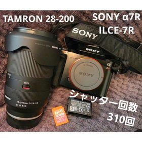 ソニー(SONY)の【シャッター回数310回】SONYα7R TAMRON28−200(ミラーレス一眼)