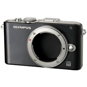 OLYMPUS ミラーレス一眼 PEN Lite E-PL3 ボディ ブラック E-PL3 BODY BLK(中古品)