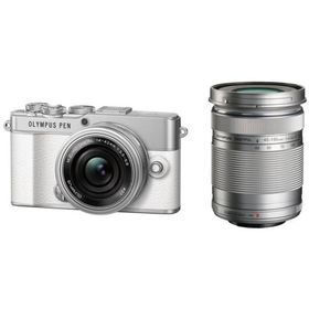 《生産完了》 オリンパス PEN E-P7 EZダブルズームキット [ホワイト] ミラーレス一眼カメラ OLYMPUS