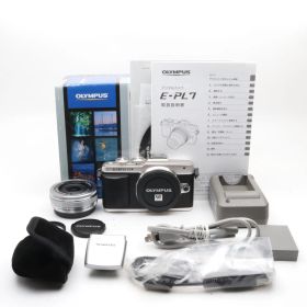 【シャッター回数：5500回】OLYMPUS PEN E-PL7 14-42mm EZレンズキット シルバー 〔マイクロフォーサーズマウント〕
