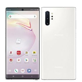 【中古】 SC-01M Galaxy Note 10+ オーラホワイト sc01mw7mtm