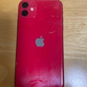 【背面亀裂】iPhone11レッド 64G