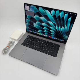 【送料無料】Apple MacBook Pro 16(2021, A2485) M1 Max / RAM 64GB / SSD 2TB / スペースグレー / 充放電回数 : 60 [MC169]