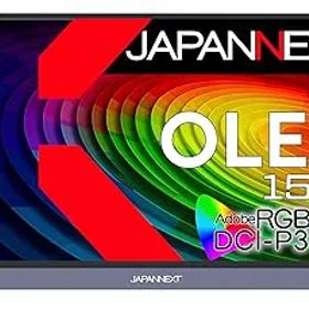 【中古】JAPANNEXT 15.6インチ 有機EL(OLED)パネル搭載 4K(3840x2160)解像度 モバイルモニター JN-MD-OLED156UHDR miniHDMI USB Type-C microUSB USB OTG
