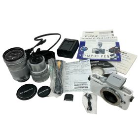 186000 現状品 オリンパス PEN Lite ミラーレス一眼レフ E-PL3 ダブルズームキット