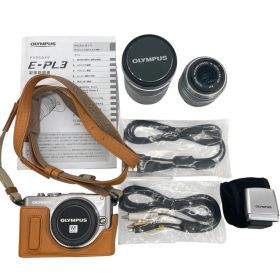 186000 現状品 OLYMPUS PEN Lite E-PL3 ダブルズームキット シルバー