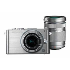 OLYMPUS ミラーレス一眼 PEN Lite E-PL3 ダブルズームキット シルバー E-PL3 DZKIT SLV g6bh9ry(ミラーレス一眼)