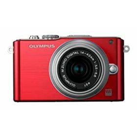 OLYMPUS ミラーレス一眼 PEN Lite E-PL3 レンズキット レッド E-PL3 LKIT RED(ミラーレス一眼)