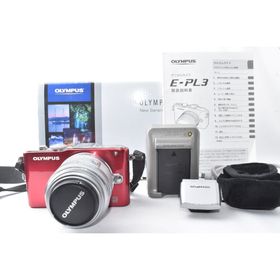OLYMPUS PEN E-PL3 レッド レンズキット(ミラーレス一眼)