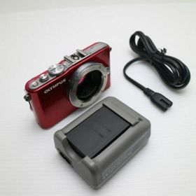 オリンパス(OLYMPUS)のE-PL3 レッド ボディ M555(ミラーレス一眼)