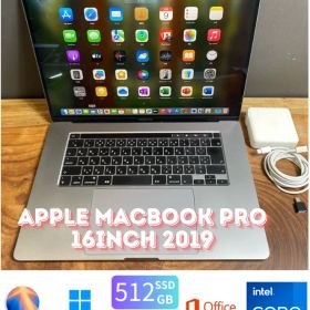 ［新品バッテリー/GPU搭載］ Apple MacBook Pro 16inch 2019/Core i7 2.6GHz/16GB/SSD512GB/Windows11/Office 2024/Ri438
