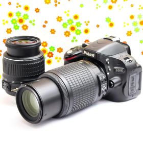 ニコン Nikon D5100☆スマホに送れる！☆一眼レフ☆ダブルレンズ！