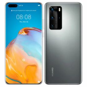 【中古】【安心保証】 HUAWEI P40 Pro 5G ELS-NX9[256GB] SIMフリー シルバーフロスト