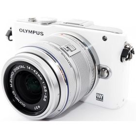 オリンパス ミラーレス OLYMPUS PEN Lite E-PL3 レンズキット ホワイト 中古 新品SDカード付き 届いてすぐに使える 手振れ補正 動画撮影 付属品充実
