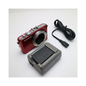 美品 E-PL3 レッド ボディ 即日発送 OLYMPUS デジタル一眼 本体 あすつく 土日祝発送OK