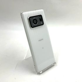 【全額返金保証】【最速発送】SHARP AQUOS R6 128GB ホワイト Softbank SIMフリー A101SH 白ロム 美品 動作確認済