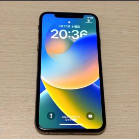 無音カメラiPhone X 64GB ゴールド US版 バッテリー85%