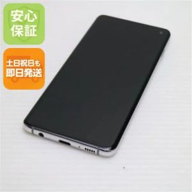 超美品 SIMフリー Galaxy S10 プリズムホワイト スマホ 本体 白ロム 土日祝発送OK 07000
