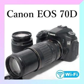 ✨Canon EOS 70D✨ダブルレンズ✨ Wi-Fi搭載✨動画OK✨