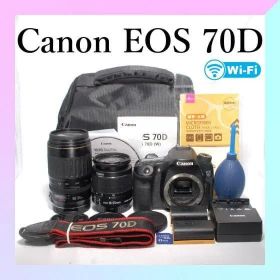 ✨Canon EOS 70D✨ダブルズーム✨動画撮影OK✨初心者向け✨一眼レフ✨