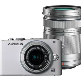 【中古】 OLYMPUS ミラーレス一眼 PEN Lite E-PL3 ダブルズームキット ホワイト E-PL3 DZKIT WHT