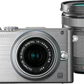 【中古】OLYMPUS ミラーレス一眼 PEN Lite E-PL3 ダブルズームキット シルバー E-PL3 DZKIT SLV