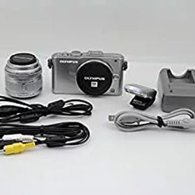 【中古】OLYMPUS マイクロ一眼 PEN Lite E-PL3 レンズキット シルバー E-PL3 LKIT SLV