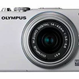 【中古】OLYMPUS ミラーレス一眼 PEN Lite E-PL3 レンズキット ホワイト E-PL3 LKIT WHT g6bh9ry