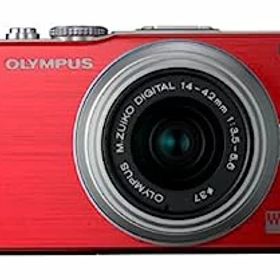 【中古】OLYMPUS ミラーレス一眼 PEN Lite E-PL3 レンズキット レッド E-PL3 LKIT RED