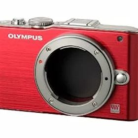 【中古】OLYMPUS ミラーレス一眼 PEN Lite E-PL3 ボディ レッド E-PL3 BODY RED