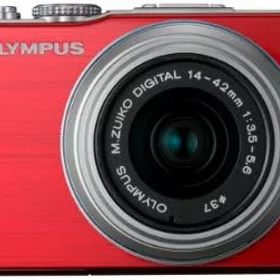 【中古】OLYMPUS ミラーレス一眼 PEN Lite レッド E-PL3 レンズキット レッド E-PL3 LKIT RED カメラ 中古 人気 おすすめ 高画質