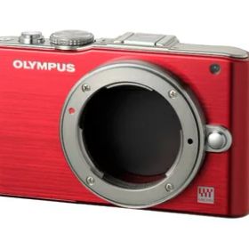 【中古】 OLYMPUS ミラーレス一眼 PEN Lite E-PL3 ボディ レッド E-PL3 BODY RED