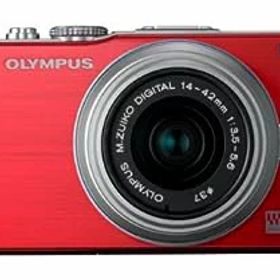 【中古】（非常に良い）OLYMPUS ミラーレス一眼 PEN Lite E-PL3 レンズキット レッド E-PL3 LKIT RED