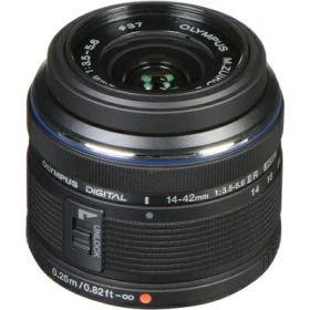 【中古】（新古品） Olympus M.Zuiko Digital - Zoom lens - 14 mm - 42 mm - f/3.5-5.6 II R - Micro Four Thirds - for Olympus E-P1, E-P2, E-P3, E-PL1, E-PL1s, E-PL2, E-PL3, E-PM1