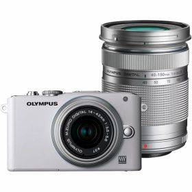 【中古】オリンパス OLYMPUS E-PL3 ダブルズームキット ホワイト ホワイト E-PL3 DZKIT WHT カメラ 中古 人気 おすすめ 高画質
