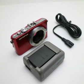 【中古】 美品 E-PL3 レッド ボディ 安心保証 即日発送 OLYMPUS デジタル一眼 本体 土日祝発送OK