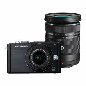 【中古】オリンパス OLYMPUS E-PL3 ダブルズームキット ブラック ブラック カメラ 中古 人気 おすすめ 高画質