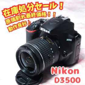 ✨Nikon D3500✨高性能標準レンズ付 初心者向け 軽量 ショット数少