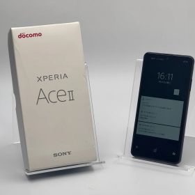 【箱付き中古A】Xperia Ace II SO-41B ブラック SIMフリー 白ロム