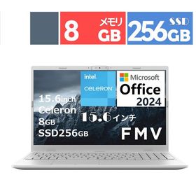 富士通 ノートパソコン 15.6 型(インチ) FMV Lite 3515/J3 FMV3515J3W インテル Celeron 7305 5コア メモリ：8GB SSD：256GB Windows 11 Home Office付き 展示品