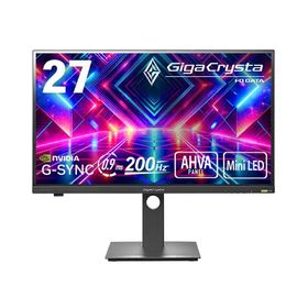 GigaCrysta KH-GDQ271JLAQ 27インチ WQHD(QHD)2560ｘ1440 ゲーミングモニター 200Hz AHVA MiniLED 量子ドット HDR1000