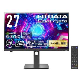 I・O DATA アイ・オー・データ機器 GigaCrysta MiniLED採用 200Hz＆WQHD対応広色域 27型ゲーミングモニター 転送不可 KH-GDQ271JLAQ(2653017)