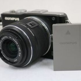 【返品保証】 【シャッター3528回】オリンパス Olympus PEN Lite E-PL3 ブラック M.ZUIKO 14-42mm ミラーレス一眼 e8729