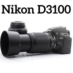 ニコン(Nikon)のNikon D3100 ダブルズームセット 望遠 運動会 初心者OK(デジタル一眼)
