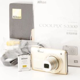 ニコン Nikon COOLPIX S3300 スイート ゴールド コンパクトデジタルカメラ