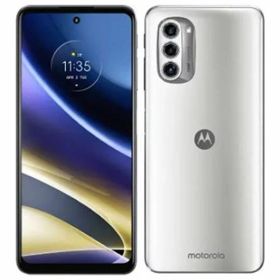 【中古】【安心保証】 moto g52j 5G XT2219-1[128GB/6GB] SIMフリー パールホワイト mineo版