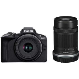 キヤノン ミラーレス一眼カメラ「EOS R50」ダブルズームキット（ブラック） EOSR50BK-WZK Canon