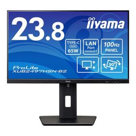 iiyama モニター ProLite XUB2497HSN-B2 ( 23.8型 FHD 非光沢 DisplayPort HDMI USB-C 有線LAN 昇降 チルト ピボット スイベル 内臓スピーカー VESA 3年間保証)