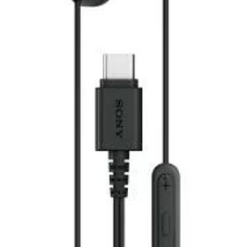 ソニー IER-EX15C USB-C プラグ 有線 インイヤーヘッドホン iPhone Android 用 内蔵多機能ボタン ボリューム マイクコントロール USBオーディオクラス1.0デバイス対応 ブラック